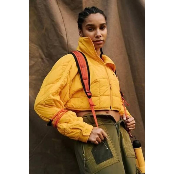 Free People Pippa Packable Cropped Puffer Jacket Small NEW
